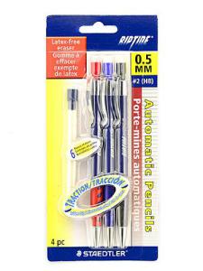 031901939458 Pencil: Riptide 0.5mm Mechanical 3/Card +6 Eraser Refill