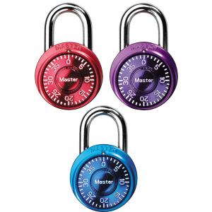 071649010750 Lock: Combination Solid Colour Metallic