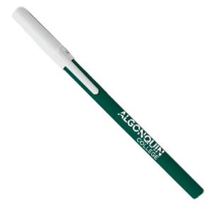 88880080087 Pen- Custom Bic Stic (Green With White AC Full Wordmark)