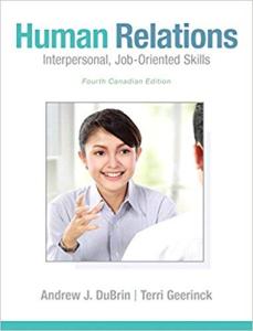 9780133105308 Human Relations: Interpersonal Job Oriented Skills