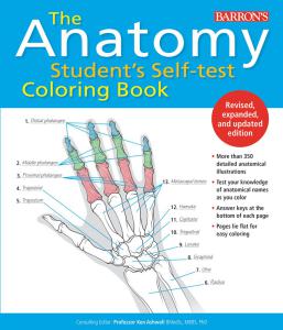 9781438011509 Anatomy Student's Self-Test Colouring Book